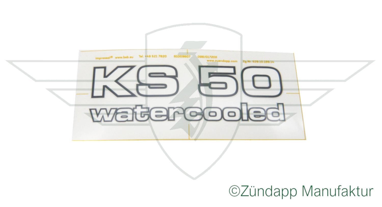 Decal "KS 50 Watercooled"